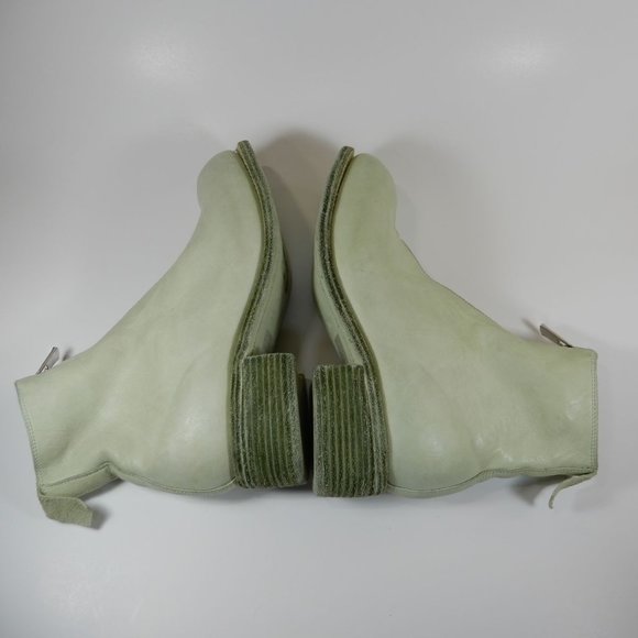 GUIDI Front Zip Ankle BOOTS Size 36 5.5 6 Light Green Horse Leather NEW $1560 - Picture 14 of 16